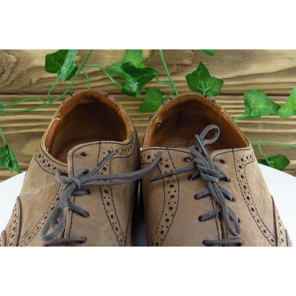 Bostonian Elements Shoes Sz 9 M Brown Wingtip Oxford Leather Men - Picture 3 of 9